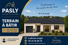 Terrain constructible à vendre de 1320 m² PASLY (02200) – Façade 10m- exposition SUD-EST- idéalement situé