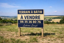 Terrain constructible à vendre de 800 m² BRENY (02)- borné - belle façade 23m- exposition SUD village - calme.