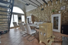 LEUILLY SOUS COUCY (02)- 160m2-Maison en pierre à vendre 7 pièces - 6 chambres dont une suite parentale de plain-pied - Garage – Dépendance - Terrain clos de 1 199 m²