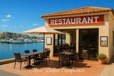 EXCLUSIVE - FOR SALE - Les Capellans restaurant business, on the marina in Saint Cyprien (66)