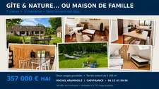 SAINT-VINCENT-DES-BOIS (27) – MAISON DE FAMILLE OU PROJET DE GÎTES – 7 PIÈCES, 5 CHAMBRES – TERRAIN ARBORÉ DE 5 205 M²