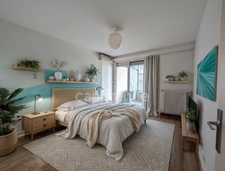 Dpt Gironde (33), à vendre BORDEAUX appartement T2 avec Terrasse aux Jardins d'Arcadie