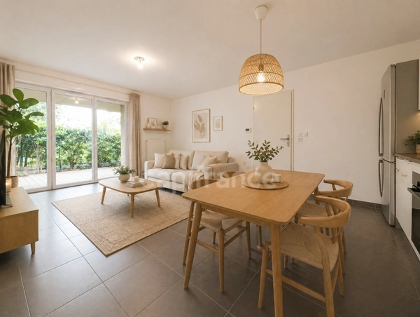 Appartement à vendre 3 pièces BORDEAUX CHARTRONS (33) - Jardin 110m2, terrasse, parking, cellier