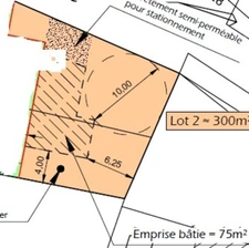 Terrain de 300m² à vendre BRUGES (33)