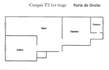 BORDEAUX/Quartier St SEURIN/ grand T2 