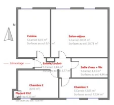 Appartement à vendre 3 pièces PARIS 17EME ARRONDISSEMENT (75)
