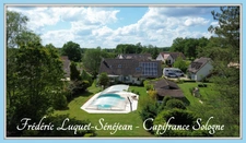 Propriété 9 pièces, piscine couverte, étang, dépendances sur 8 500 m² de terrain arboré à vendre à CHAON (41)