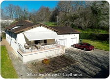 Maison à vendre 5 pièces SAINT PARDOUX LA RIVIERE (24), plain-pied 107m2, 3 chambres, deux garages, grand salon