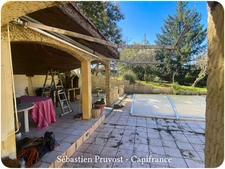Maison de plain-pied à vendre 4 pièces CHANCELADE (24), trois chambres, terrain 2100m2