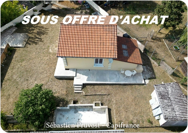 Maison plain-pied rénové à vendre, 2 pièces, SAINT PARDOUX LA RIVIERE (24), terrain 762m2, garage, proximité commerces