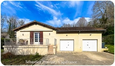 Maison à vendre 5 pièces SAINT PARDOUX LA RIVIERE (24), plain-pied 107m2, 3 chambres, garage double, grand salon