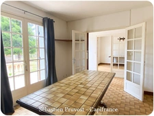 Maison à vendre 4 pièces SAINT PARDOUX LA RIVIERE (24), maison P3, terrain 2158m2, accès petit cours d'eau, 2 chambres