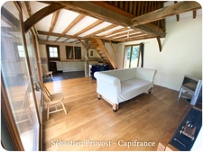 Maison à vendre 4 pièces JUMILHAC LE GRAND (24) Plain-pied 111m2, terrain 3479m2, garage 40m2, deux chambres et mezzanine