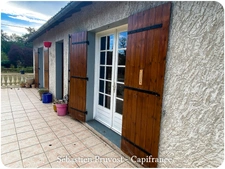Maison à vendre 4 pièces SAINT PARDOUX LA RIVIERE (24), maison P3, terrain 2158m2, accès petit cours d'eau, 2 chambres