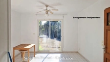 Maison Plain-pied 113.5m2+21.5m2 avec un gîte à vendre 4 pièces BRANTOME (24) - Garage, piscine chauffée 11x5 avec sa plage et carport - 