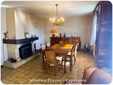Maison à vendre 4 pièces NONTRON (24), Semi plain-pied, beau terrain clos 1845m2, sous-sol complet, secteur résidentiel.