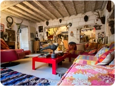 Maison à vendre 8 pièces BRANTOME (24) Immeuble de 400m2, rdc commercial, 4 chambres, studio, accès rivière, terrasse