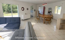 Maison Plain-pied 113.5m2+21.5m2 avec un gîte à vendre 4 pièces BRANTOME (24) - Garage, piscine chauffée 11x5 avec sa plage et carport - 