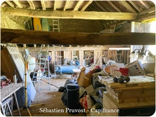 Maison à vendre 2 pièces CHALAIS (24), cuisine 36m2, salle d'eau, wc et 80m2 à développer, terrain 5712m2