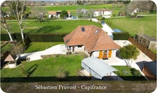 Maison à vendre 4 pièces PROCHE SAINT PARDOUX LA RIVIERE (24), 100m2 hab., terrain 2600m2 env dont 1320 avec Cu, 2 chambres 