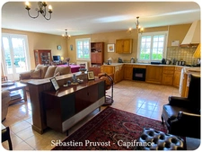 Maison à vendre 5 pièces SAINT PARDOUX LA RIVIERE (24), plain-pied 107m2, 3 chambres, garage double, grand salon
