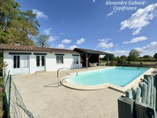 Axe La Réole / Sauveterre de Guyenne - Maison traditionnelle avec sous-sol complet - Agréable jardin et piscine