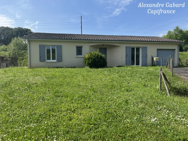 Maison de plain-pied - 3 chambres - Jardin - Garage