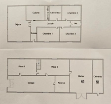 Maison à vendre 5 pièces PONS (17)Maison de 130m2 sur sous sol intégral avec grand terrain
