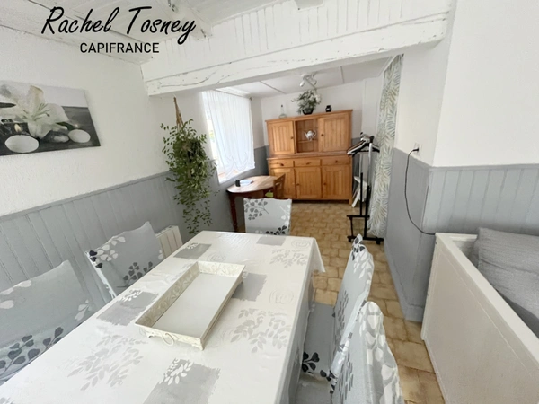 Dpt Territoire de Belfort (90), à vendre ANJOUTEY Maison mitoyenne T4 avec cour, sur terrain de 235m²  