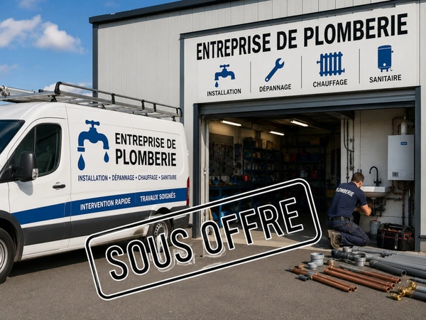 FONDS DE COMMERCE PLOMBERIE-CHAUFFAGE à saisir : équipe en place, forte notoriété et rentabilité
