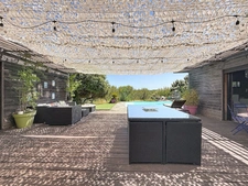 JUVIGNAC : FONTCAUDE – VILLA CONTEMPORAINE EN BOIS AVEC PISCINE ET VUE PANORAMIQUE SUR LE GOLF