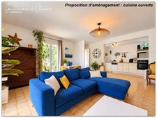 VENDEMIAN (34) - Maison à vendre 4 pièces de plain-pied - 80 m2 - Garage - Terrain clos de 660 m2
