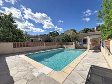 MURVIEL LES MONTPELLIER (34) - Maison familiale à vendre 7 pièces, 134 m2 - Grand terrain 1417 m2 arboré, clos avec piscine