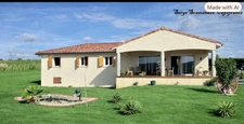A vendre à SARIAC MAGNOAC (65) Villa de 137 m² - 3 chambres - salon séjour cuisine - garage - cave terrain 4545 m²