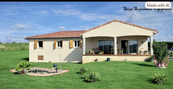 A vendre à SARIAC MAGNOAC (65) Villa de 137 m² - 3 chambres - salon séjour cuisine - garage - cave terrain 4545 m²