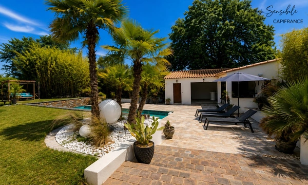 MAISON 185 M² + ANNEXE – PISCINE / POOL HOUSE – TERRAIN 1200 M² - VILLAGE À PIED