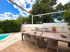 Maison individuelle à vendre 3 chambres, piscine, terrasse, garage, vue exceptionnelle, SAINTE CROIX DE QUINTILLARGUES (34)