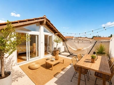 Maison d'architecte avec 3 chambres, toit terrasse, très belles prestations à vendre à Mauguio (34130)