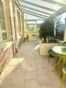 *OCTEVILLE SUR MER* Maison, 121 m² plain-pied, 3 chambres, jardin et garage, exposition sud, non mitoyenne et sans vis-à-vis