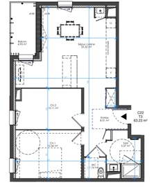 **Quartier Mare au Clerc** Le Havre Bel appartement T3 de 2025 avec balcon et parking, exposition Ouest