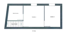 *Quartier Sainte Anne*Centre-ville* Maison de ville meublée de 47,07m² habitables / 55 m² au sol – Calme