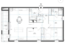 **Quartier Mare au Clerc** Le Havre Bel appartement T4 de 87.04m² avec balcon et parking, exposition SUD/Ouest