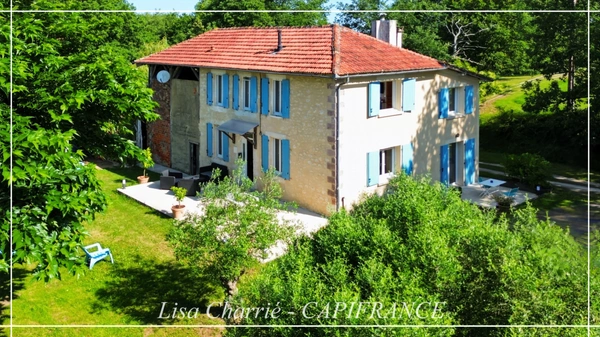 Maison BASTIDE GERSOISE à vendre 5 pièces COURRENSAN (32) de 127 m2 habitables sur 10057 m2 de terrain arboré