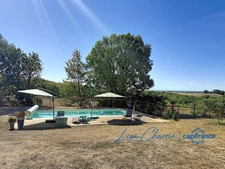 Maison à vendre 4 pièces de 140 m2 habitables avec sous-sol, piscine, jardin fruitier sur plus de 4 800 m2 de terrain proche de VIC FEZENSAC (32)