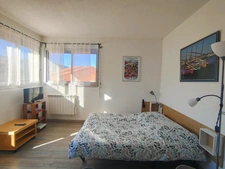 Large studio with terrace and open view