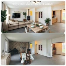 Maison de plain-pied avec terrain sans vis-à-vis