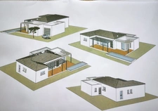 Terrain constructible  de 839,00 m² MAGALAS (34) avec villa plain pied  4 faces