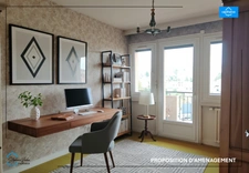 Appartement 156 m² – 3 chambres et bureau – balcons