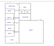 LOCAUX COMMERCIAUX / BUREAUX 250m²
