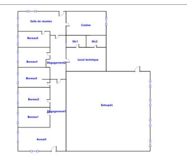 LOCAUX COMMERCIAUX / BUREAUX 250m²